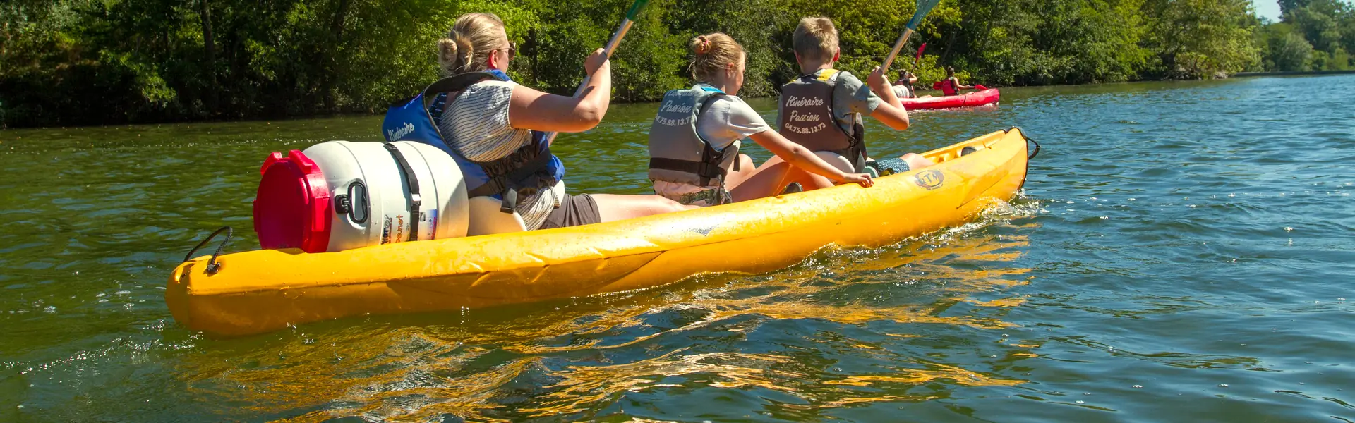 Canoë en famille en Ardèche