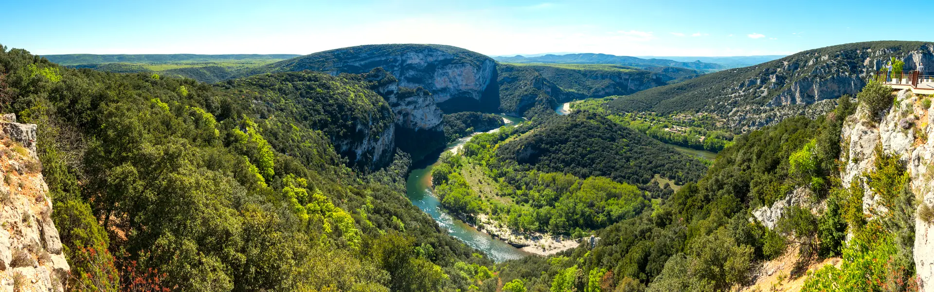 The Gorges de l'Ardèche in canoe